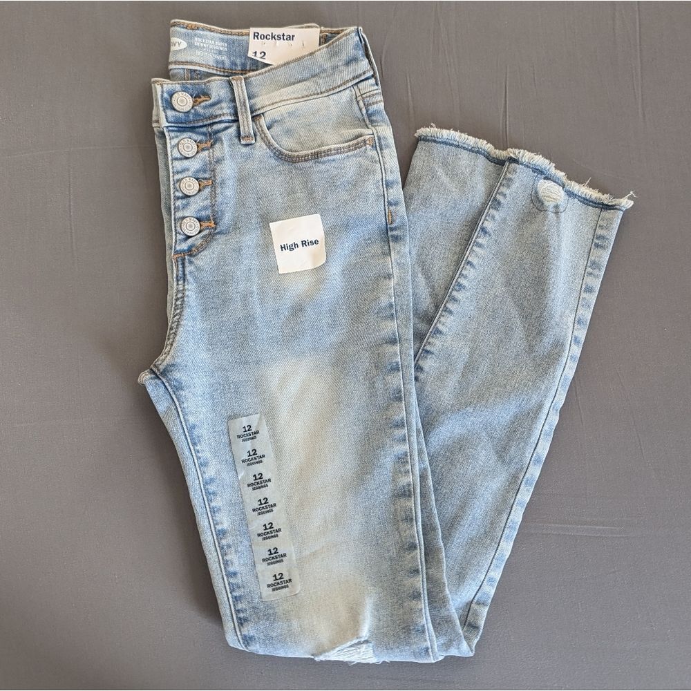 Girls Old Navy Rockstar Jeans Light Wash NWT